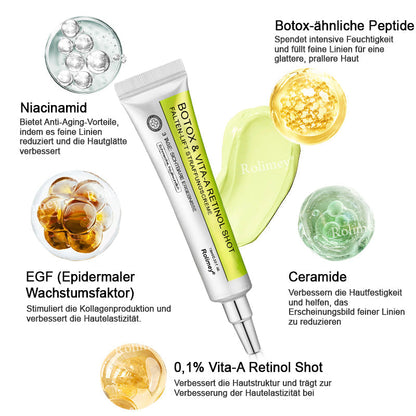 Rolimey® Retinol & Botox Shot » Straffende Gesichtscreme gegen Falten