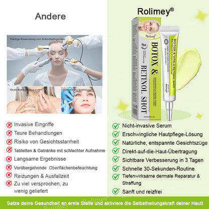Rolimey® Retinol & Botox Shot » Straffende Gesichtscreme gegen Falten