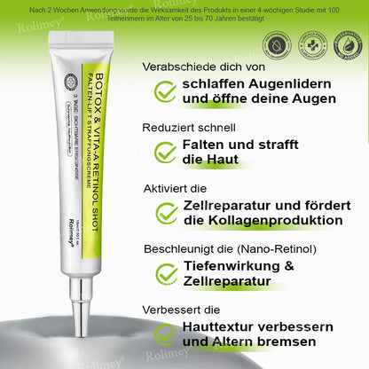Rolimey® Retinol & Botox Shot » Straffende Gesichtscreme gegen Falten