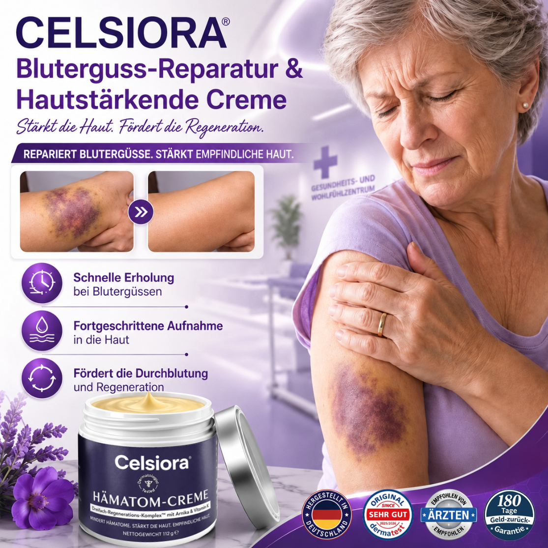 💥 ÜBER 75.000-MAL VERKAUFT – Celsiora® Intensivpflege bei blauen Flecken & empfindlicher Haut