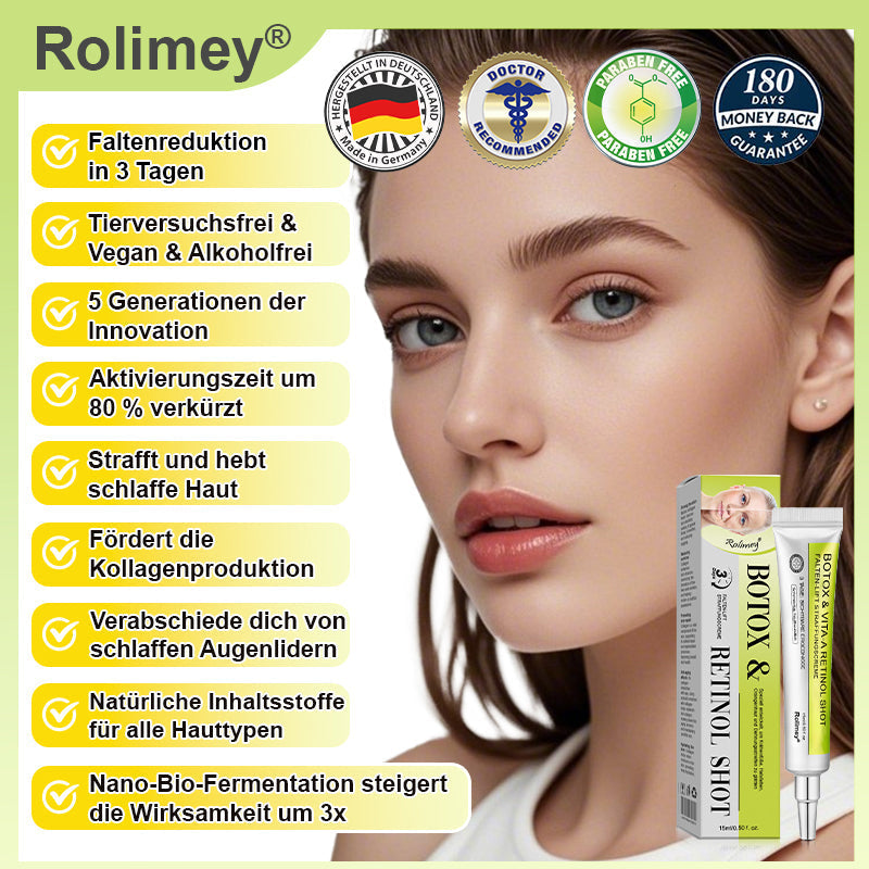 Rolimey® Retinol & Botox Shot: Die perfekte Ergänzung für Ihre Routine