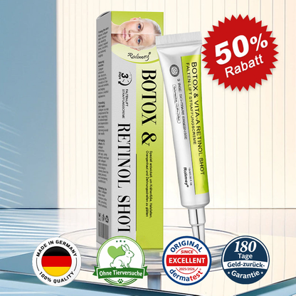 Rolimey® Retinol & Botox Shot » Straffende Gesichtscreme gegen Falten