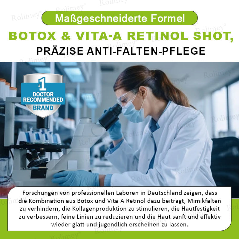 Rolimey® Retinol & Botox Shot » Straffende Gesichtscreme gegen Falten
